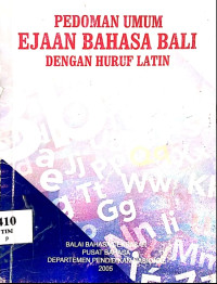 Image of Pedoman Umum Ejaan Bahasa Bali Dengan Huruf Latin