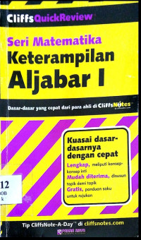 Image of Seri Matematika Keterampilan Aljabar I