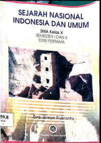 Image of Sejarah nasional Indonesia dan Umum SMA Kelas X